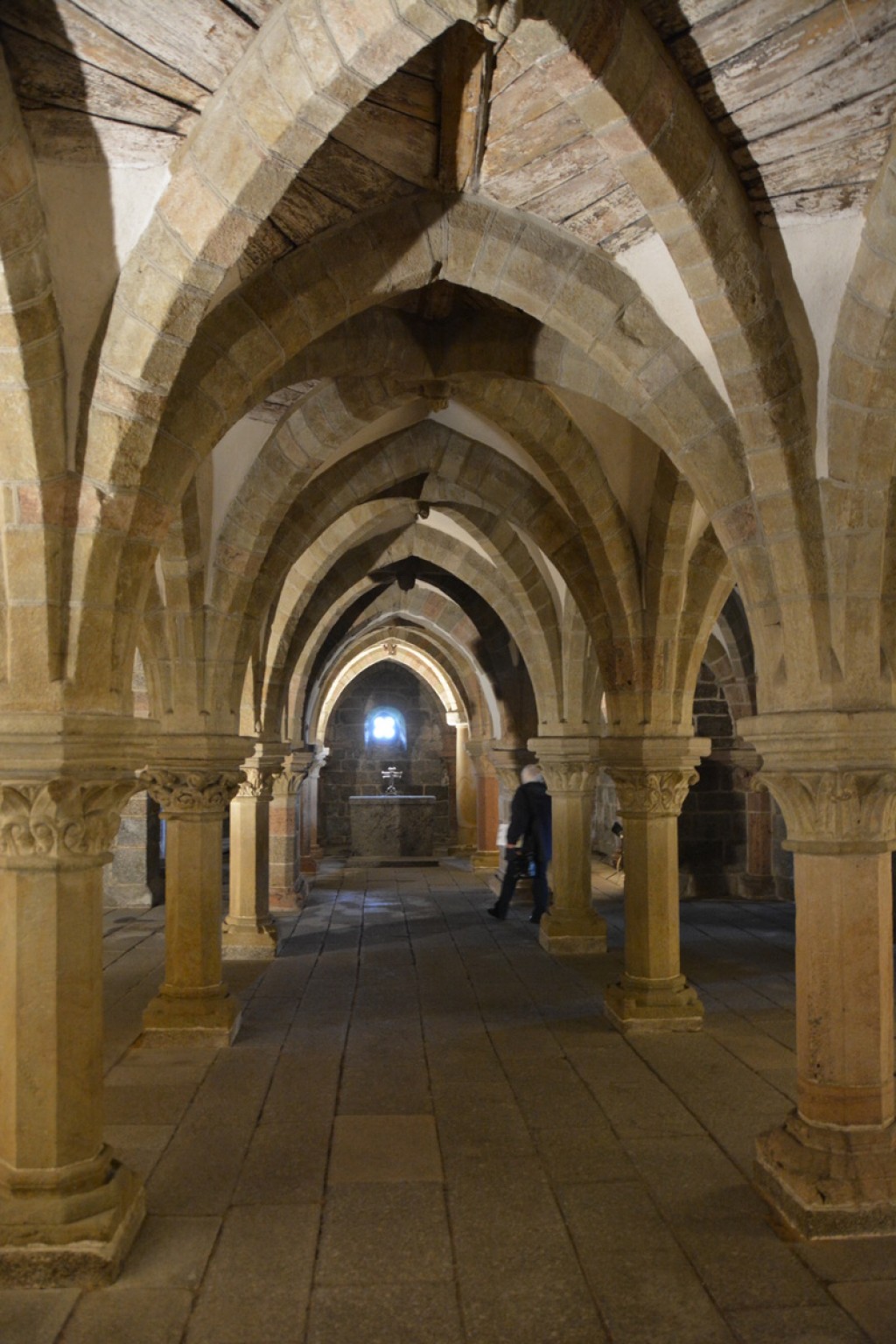 Inside the crypt, in the St. Procopius Basilica in Třebíč